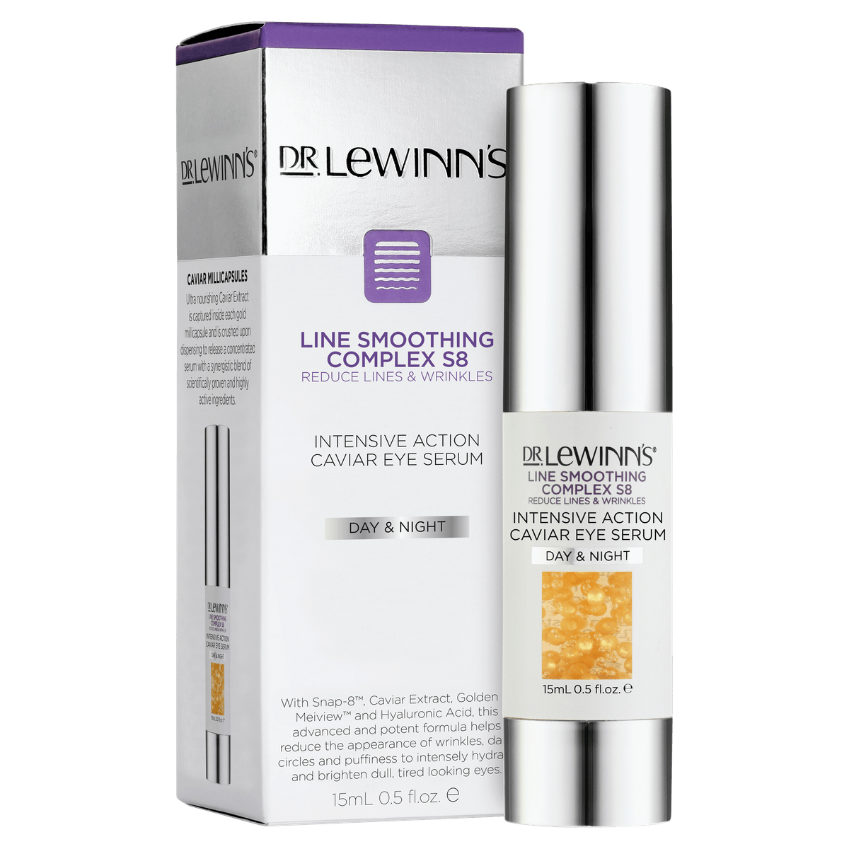 Daily Vanity Beauty Awards 2024 Best Skincare Dr. LeWinn&#8217;s Line Smoothing Complex Intensive Action Caviar Eye Serum Voted By Beauty Experts