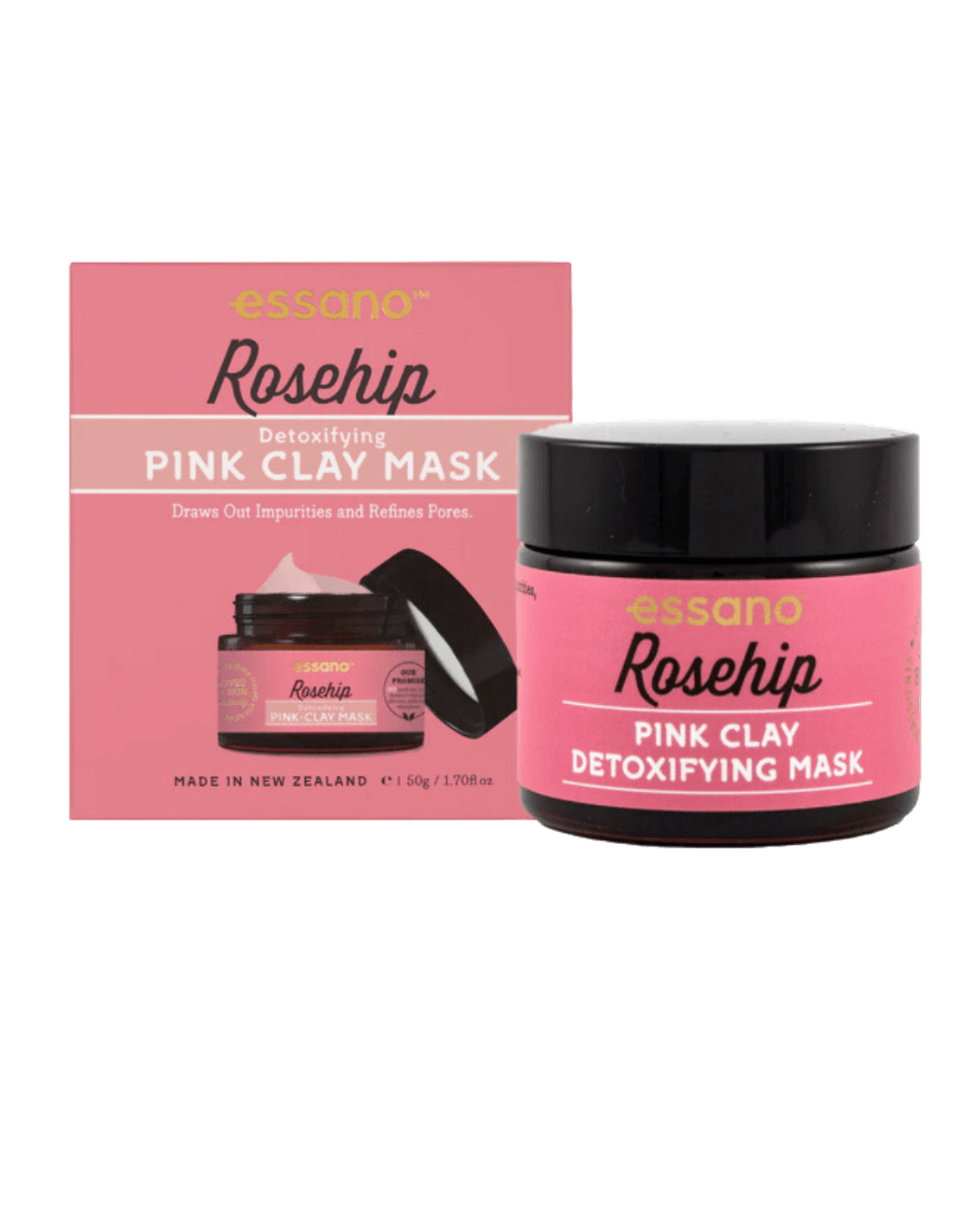 Essano Hydrating Rosehip Detoxifying Pink Clay Mask
